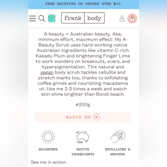 5/75$ FRANK BOD YA-Beauty Scrub - Picture 3 of 6